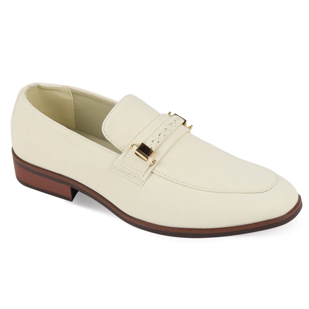 Antonio Cerrelli Men's Dress Shoes - Moc Toe Woven Strap Slip On