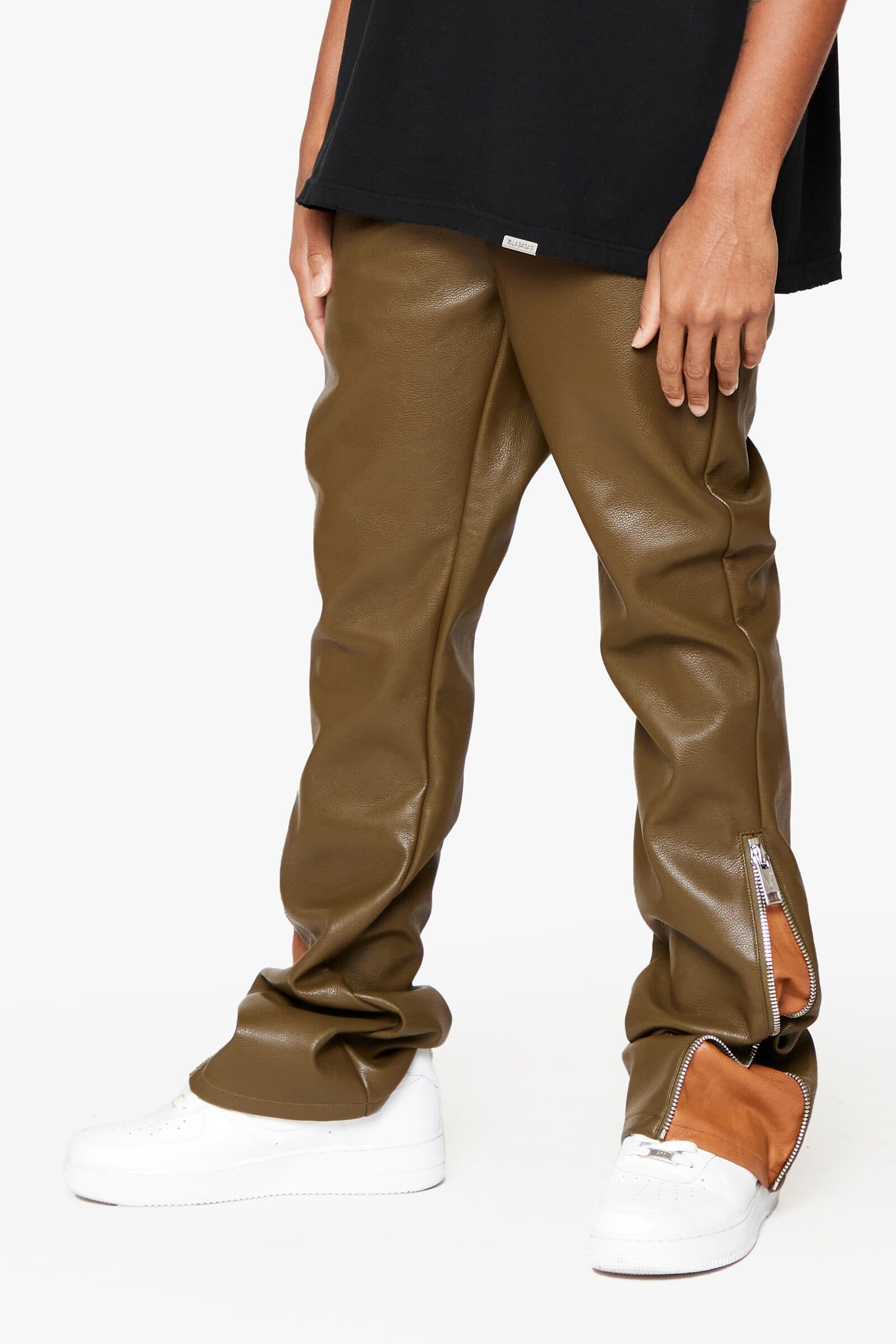 Valabasas Denim Jeans - Cerniera Leather Stacked – InStyle-Tuscaloosa