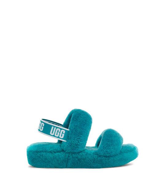 Blue shop ugg slide