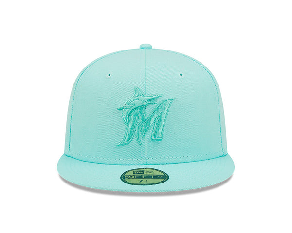 Buy New Era Miami Marlins Teal Blue Color Pack Fitted Hat at In