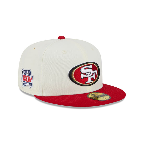 New Era San Francisco 49ers NFL Basic 59FIFTY Fitted Red SF, Black Red SF Logo / 8