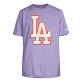 New Era Tee Shirt - Los Angeles Dodgers - Lilac