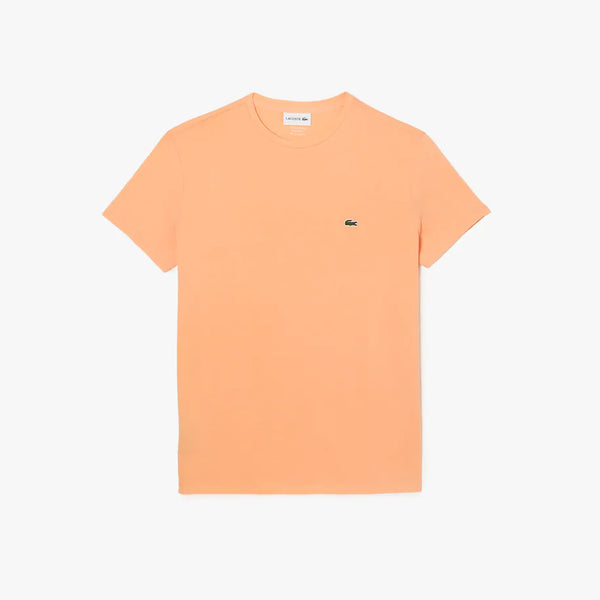 Lacoste Tee Shirt - Crew Neck Tee Shirt - Light Orange HEB
