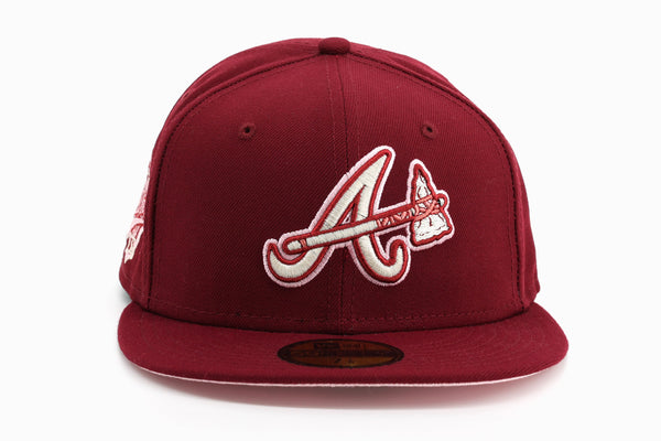 New Era 59 / 50 Hat - Atlanta Braves - Burgundy 8 1/4 / Burgundy