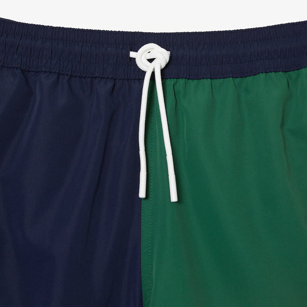 Lacoste striped swim sales shorts