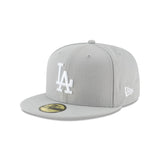 New Era Hat - Los Angeles Dodgers - Grey / White