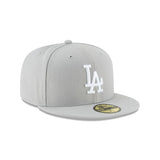 New Era Hat - Los Angeles Dodgers - Grey / White