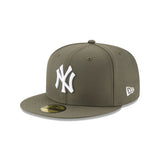 New Era Hat - New York Yankees - Olive / White