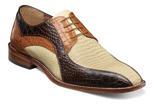 Stacy Adams Turano Bike Toe Oxford Men's Shoes Brown Multi : 10.5 M Stacy Adams Turano Bike Toe Oxford Men's Shoes Brown Multi : 10.5 M