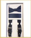 Endless Knot - Kids Suspenders / Bow Tie / Pocket Square Set