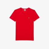 Lacoste Tee Shirt - V-Neck - Red (240)