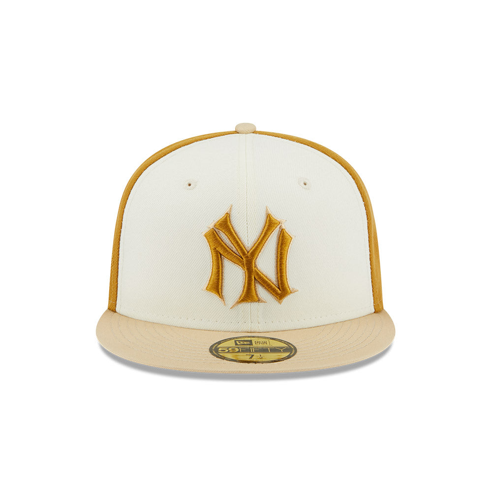 Texas Baseball Hat A Gold Metallic Gold 40th Anniversary New Era 59FIFTY Fitted A Gold | Metallic Gold / Metallic Gold | Snow White | Real Black / 7 3