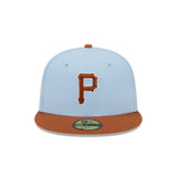 New Era Hat - Pittsburgh Pirates - Sky Blue / Rust