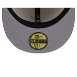 New Era Hat - Atlanta Braves - Cream / Purple