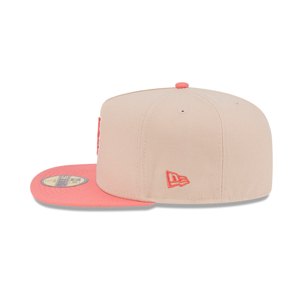 New Era Hat - New York Mets - Khaki / Coral