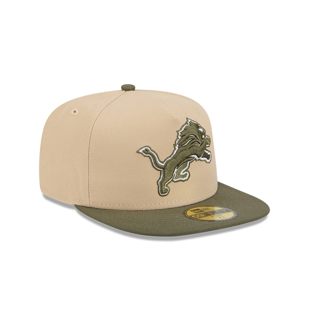 New Era Hat - Detroit Lions - Khaki / Olive