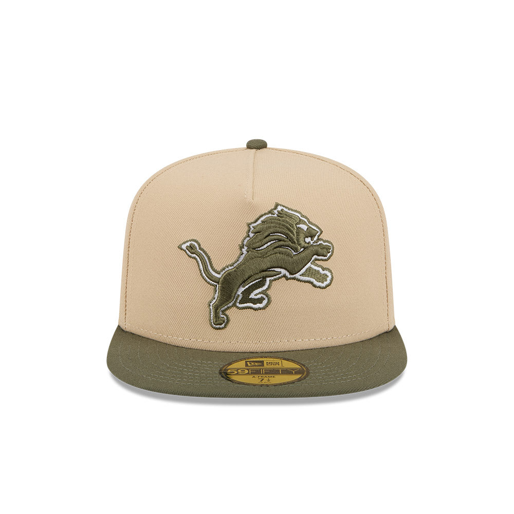 New Era Hat - Detroit Lions - Khaki / Olive