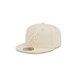 New Era Hat - Atlanta Braves - Tonal - Cream