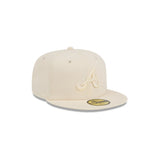 New Era Hat - Atlanta Braves - Tonal - Cream