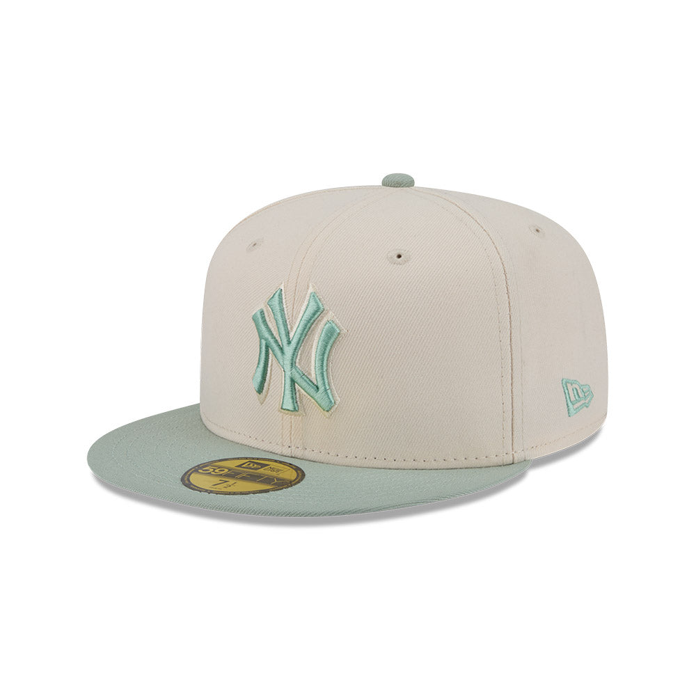 New Era Hat - New York Yankees - Cream / Sage