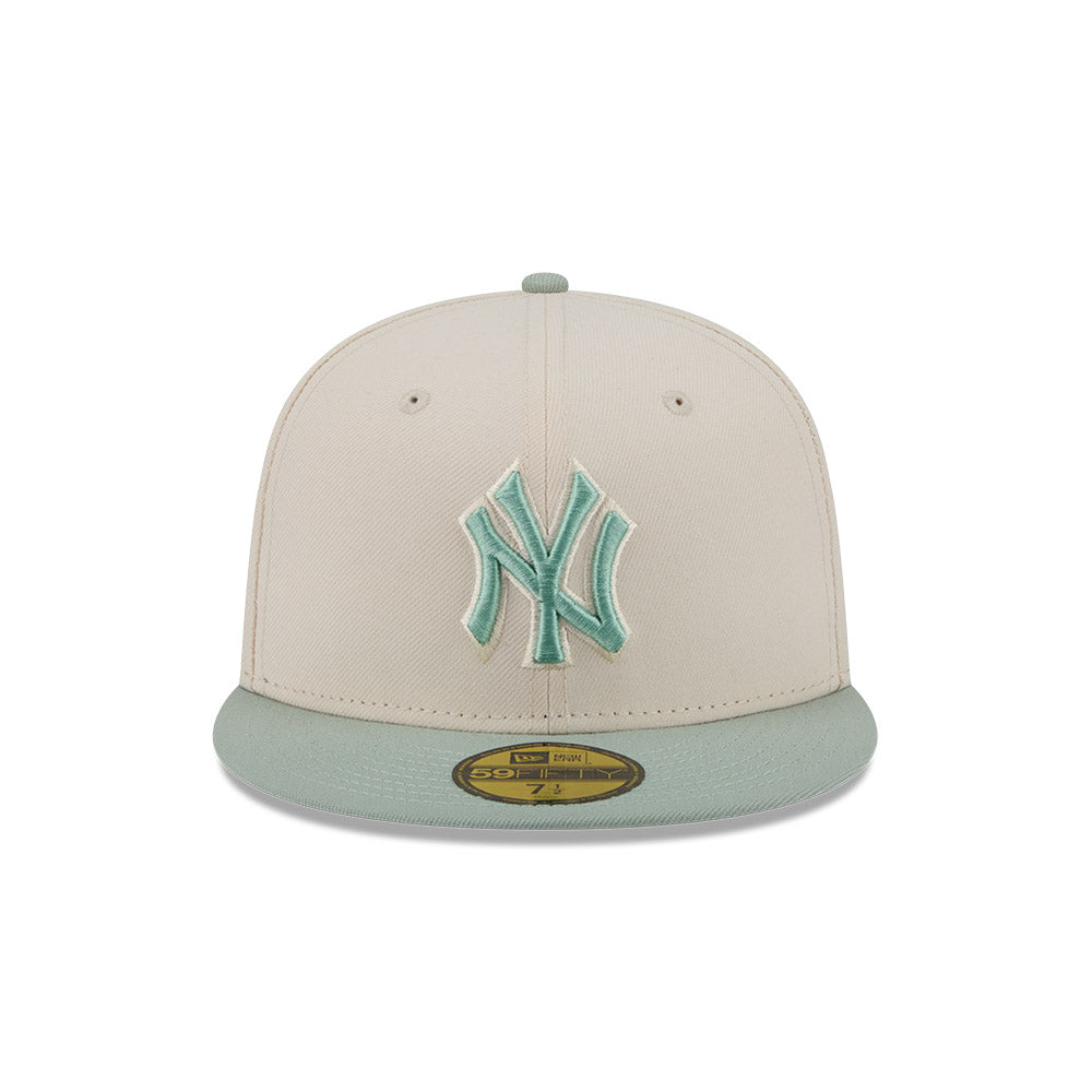 New Era Hat - New York Yankees - Cream / Sage