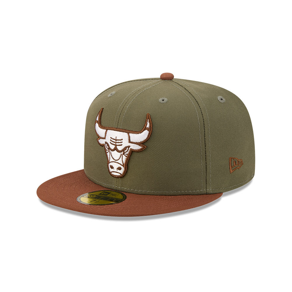New Era Hat - Chicago Bulls - Olive / Brown