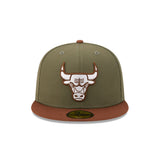 New Era Hat - Chicago Bulls - Olive / Brown