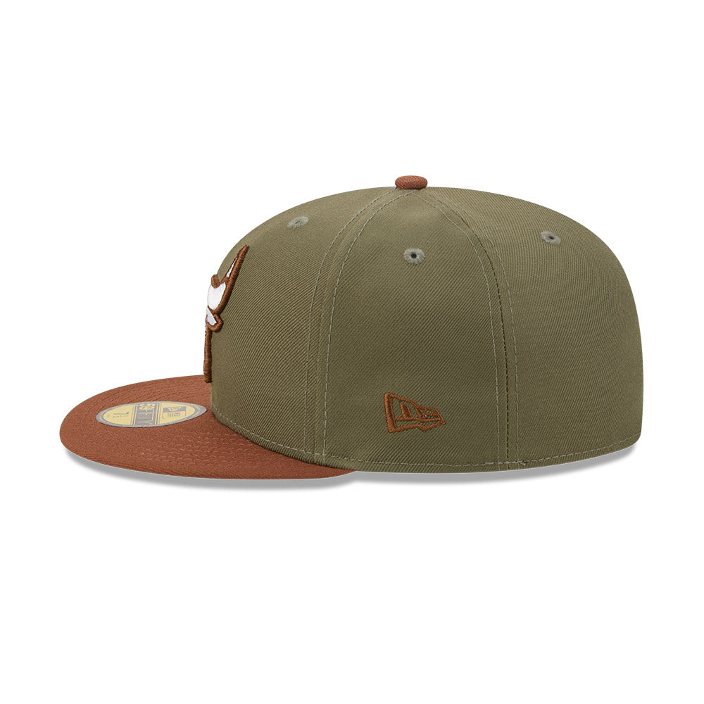 New Era Hat - Chicago Bulls - Olive / Brown