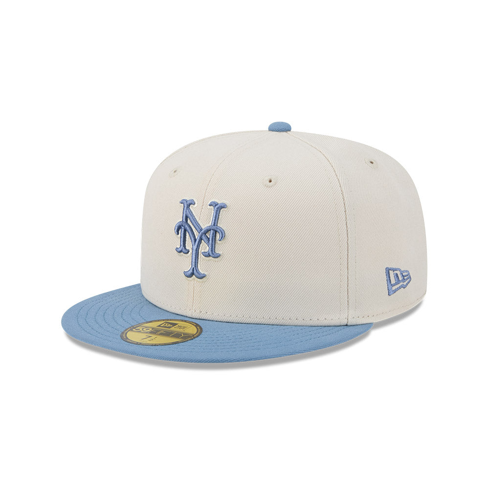 New Era Hat - New York Yankees - Cream / Pale Blue