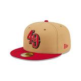 New Era Hat - San Francisco 49ers - Wheat / Red