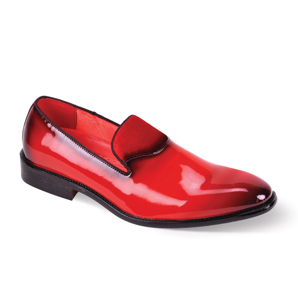 AFTER MIDNIGHT Red Patent Slip On Loafer Shoes for Men Size 7.5 Dress Formal Evening AFTER MIDNIGHT Red Patent Slip On Loafer Shoes for Men Size 7.5 Dress Formal Evening