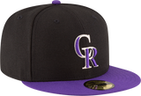 New Era Hat - Colorado Rockies - Black / Purple