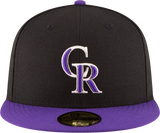 New Era Hat - Colorado Rockies - Black / Purple