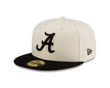 New Era Hat - Alabama Crimson Tide - Cream / Black