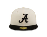 New Era Hat - Alabama Crimson Tide - Cream / Black