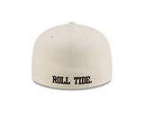 New Era Hat - Alabama Crimson Tide - Cream / Black