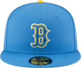 New Era Hat - Boston Red Sox - Pale Blue / Yellow