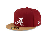 New Era Hat - Alabama Crimson Tide - Crimson / Khaki