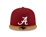 New Era Hat - Alabama Crimson Tide - Crimson / Khaki