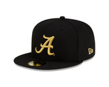 New Era Hat - Alabama Crimson Tide - Black / Gold