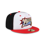 New Era Hat - Philadelphia 76ers - Black / White / Red