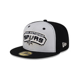 New Era Hat - San Antonio Spurs - Grey / Black