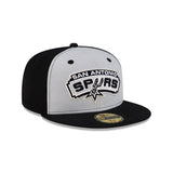 New Era Hat - San Antonio Spurs - Grey / Black