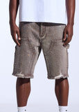Crysp Denim Shorts - Crystal Short - Brown Washed