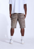 Crysp Denim Shorts - Crystal Short - Brown Washed