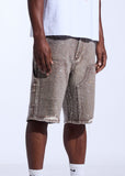 Crysp Denim Shorts - Crystal Short - Brown Washed