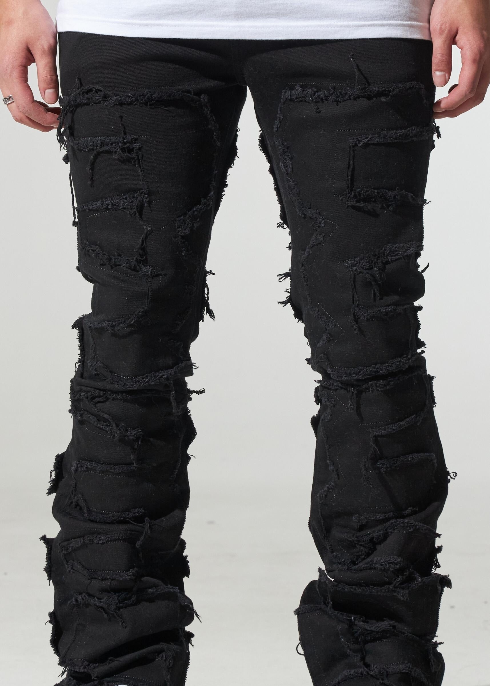 Crysp Denim Jeans - Arch - Black Distress