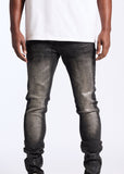 Embellish Denim Jeans - David Skinny - Grey Wax