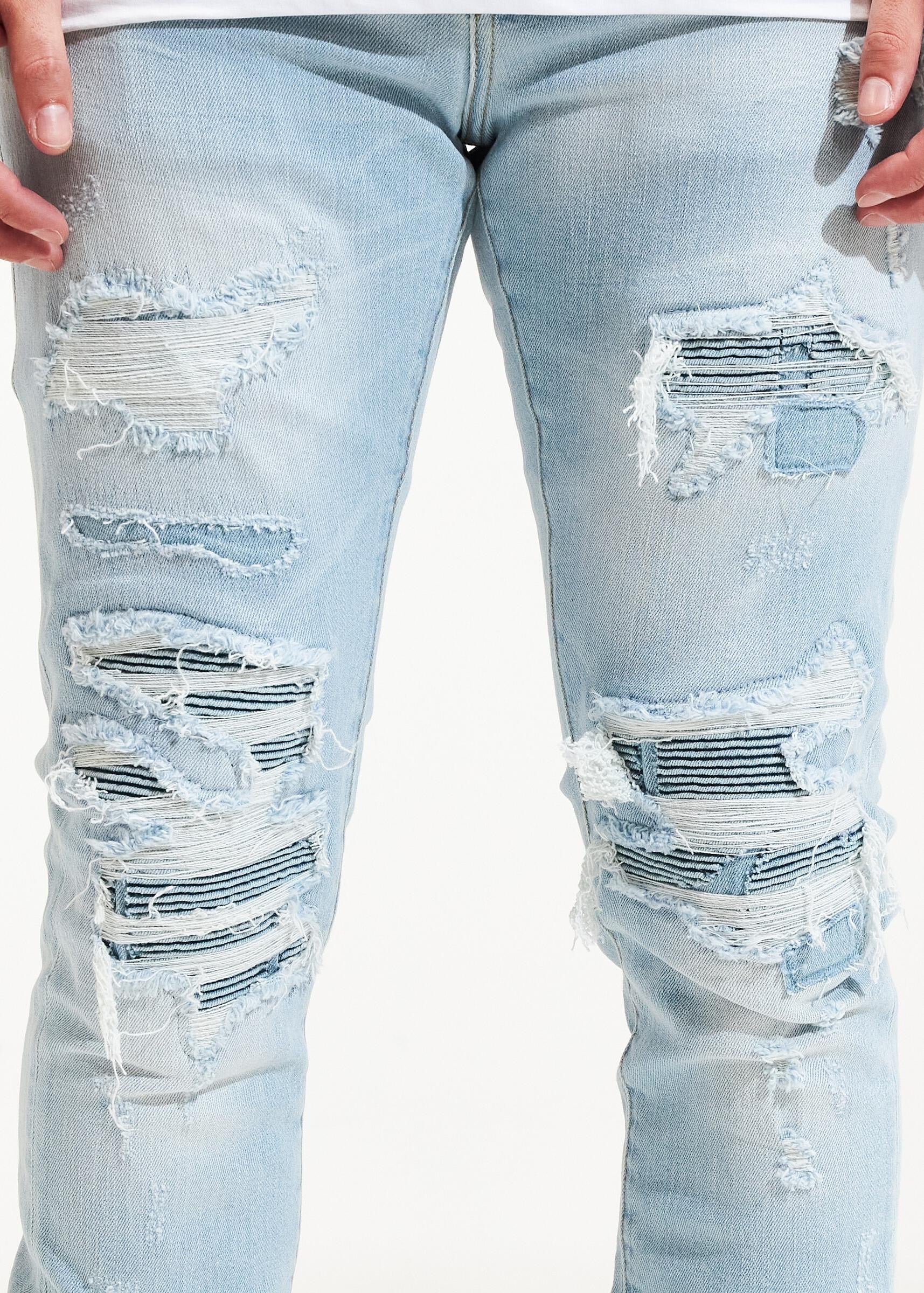 Embellish Denim Jeans - Mav (Rip & Repair)