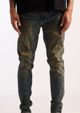 Embellish Denim Jeans - David Skinny - Dark Acid